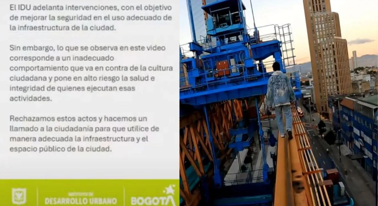 El Instituto de Desarrollo Urbano (IDU), rechazó el acto.